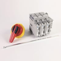 194R-C30-1753-PYS2Allen-Bradley, 194R Fused and Non-Fused Disconnected Switches, Kitted, CC fuse, 30 A, 3 Pole194R-PY Standard Red/Yellow Handle 3/3R/4/4X/12, S2 Shaft (21 in)