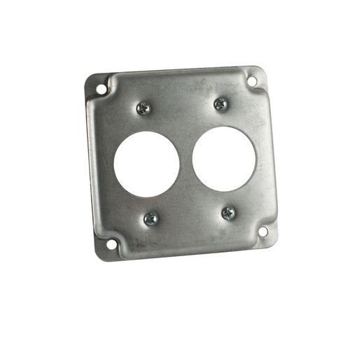 Steel City® RS10-30 RS Series Outlet Box Cover, 4 in L x 4 in W x 1/2 in D, Steel