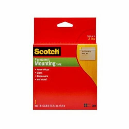 021200-170573M™ 4026 Double Coated Foam Tape, 1 in W x 36 yd Roll L, 62 mil THK, Natural