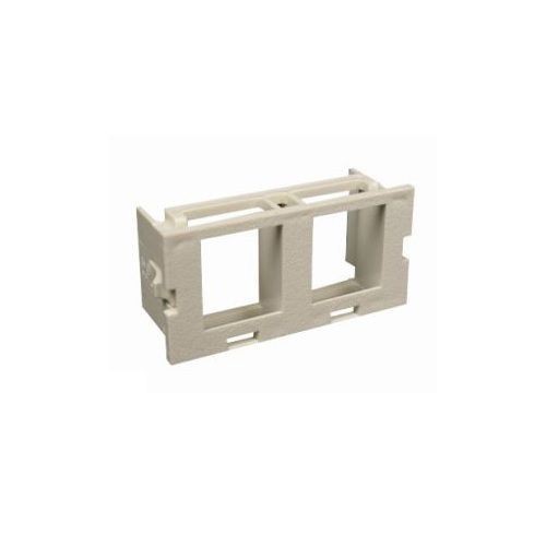 Wiremold® CM2-U2KEYA-BK CM Series 2A Unloaded Communication Module Adapter Insert, Flush Mount, 2 Gangs