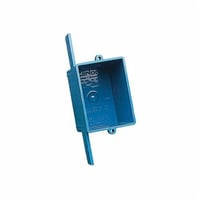 A58381ECarlon® A58381E Non-Metallic Outlet Box, PVC, 16 cu-in Capacity, 1 Gang, 3 Knockouts, 2.92 in H x 2.06 in W x 2.98 in D