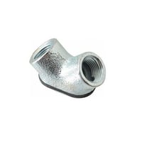 822Crouse-Hinds 822 Female to Female Conduit Pull Elbow, 1 in Trade, 90 deg, Malleable Iron, Zinc Plated
