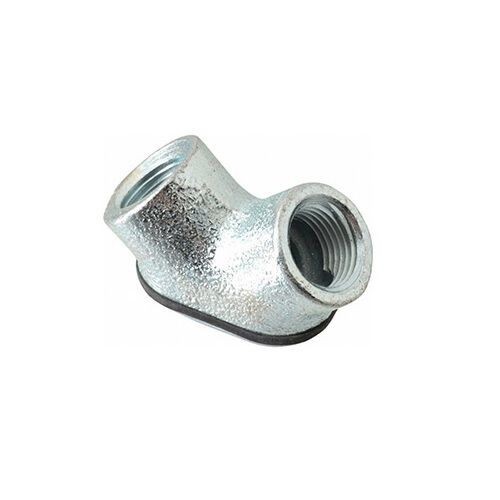 822Crouse-Hinds 822 Female to Female Conduit Pull Elbow, 1 in Trade, 90 deg, Malleable Iron, Zinc Plated