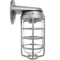RAB VBR100DG HID Outdoor Vaporproof Light Fixture,) A19 Incandescent Lamp, 120/208/240/277 VAC, Natural Housing