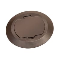 Arlington FLBC4520BR Floor Box Cover Kit, 5-3/4 in Dia, Plastic