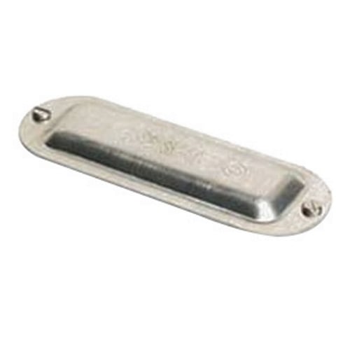 Data-Spec SheetO-Z/Gedney BS125A Domed Conduit Body Cover, 1-1/4 to 1-1/2 in Hub, For Use With Rigid IMC and Conduit Body Opening, Stamped Aluminum, Natural