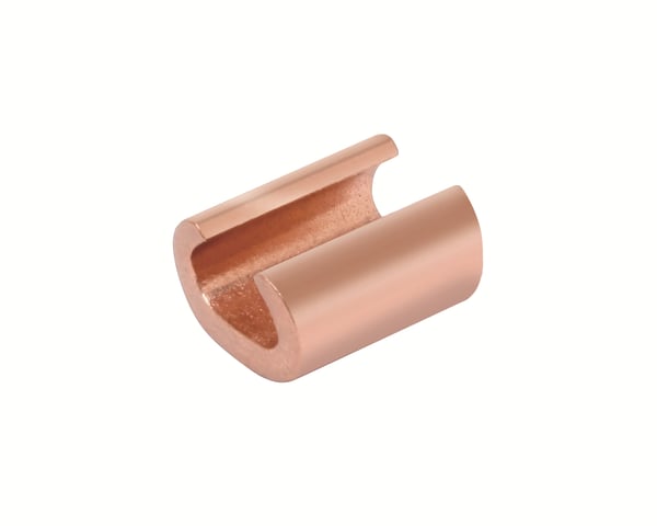 BURNDY® CRIMPIT™ YC28C28 Type YC-C Compression C-Tap Connector, C Shape, 3/0 to 4/0 AWG Main/Run, 3/0 to 4/0 AWG Tap, Copper