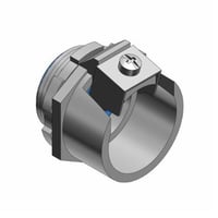 T&B® Tite-Bite® 3122 Insulated Cable Connector, 3 in Trade, 3 in Knockout, 3.312 to 3.562 in Cable Openings, Malleable Iron, Electro-Zinc Plated