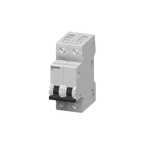 5SY5232-7Siemens Sentron™ 5SY5232-7 Miniature Supplementary Protector, 230/400 VAC, 32 A, 10 kA Interrupt, 2 Poles, Thermal/Magnetic Trip