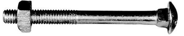 8646HUBBELL®, Carriage Bolt, 1/2 Inch - 13 Thread, 6 Inch Length, Hot-Dip Galvanized Steel
