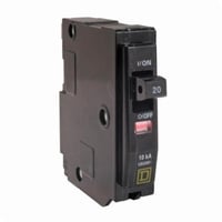 Square D™ QO120 Miniature Circuit Breaker, 120/240 VAC, 20 A, 10 kA Interrupt, 1 Pole, Thermal Magnetic Trip