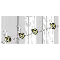 BR-20-4TB-Line BR-32-4W 1-Piece Threaded Bridle Ring, 2 in Ring, Steel, Zinc Plated