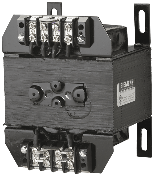 MT0750ASiemens MT0500A Class MT Control Transformer, 240/480 VAC Primary, 120 VAC Secondary, 500 VA Power Rating, 60 Hz, 1 Phase