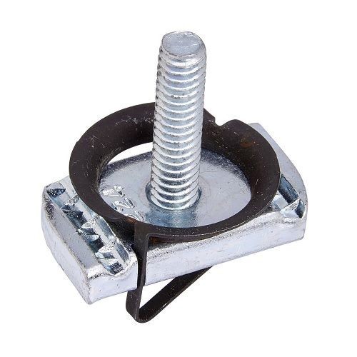 B-Line STN225-1ZN 200 Stud Twirl Nut, For Use With B22, B24, B26 and B32 Series Medium Channel, 1/2 in THK, 1/2-13 Thread, 1 in L Stud, Steel