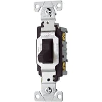 CS120BKEATON Arrow Hart™ CS120BK-SP-L Heavy Duty Specification Grade AC Toggle Switch, 120/277 VAC, 20 A, 1/2 hp Power Rating
