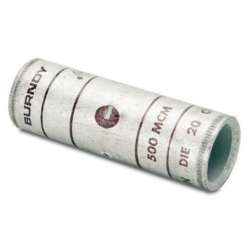 BURNDY® HYLINK™ YS31L Type YS-L Standard Barrel Compression Butt Splice, 3/0 AWG to 350 kcmil Conductor, 2.6 in L, Standard Barrel, Copper, Red