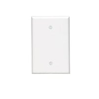 Pass & Seymour® Sierraplex® SPO13-W Jumbo Standard Sized Blank Wallplate, 1 Gang, White, 5 in, Thermoplastic