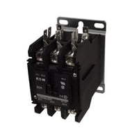 C25DNJ250AEATON C25DNJ250A D-Frame Non-Reversing Definite Purpose Control Contactor With Metal Mounting Plate, 110 to 120 VAC at 50/60 Hz V Coil, 50 A, 2 Poles
