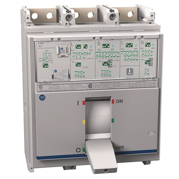 140G-N6I3-E12-Z1Allen-Bradley 140G-N6I3-E12-Z1 140G - Molded Case Circuit Breaker, N frame, 65 kA, LSIG (electronic), 3 Poles, Rated Current 1200 A (100% Rated)