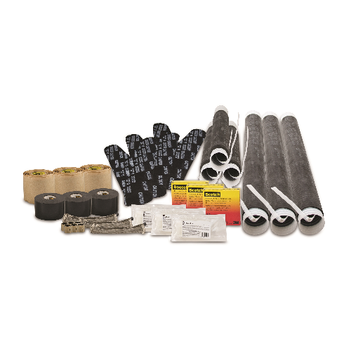 55523M™ 5550 Cold Shrink Splice Kit, 5/8 kV, 4/0 AWG - 400 kcmil Conductor, 21 in L Splice, EPDM Rubber