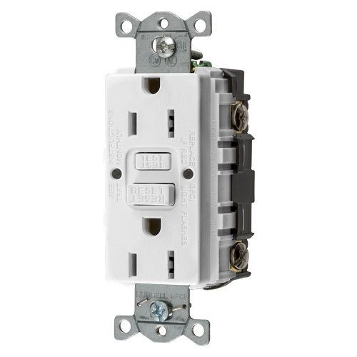 Wiring Device Kellems Gfrtw W Wiring Device Gfci Receptacle Vac A White State Electric