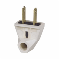 183BK-BOXEATON Arrow Hart™ Eaton Wiring Devices 183BK-BOX Non-Grounding Straight Blade Plug, 125 VAC, 15 A, 2 Poles, 2 Wires, Black