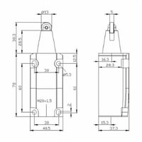 3SE51120CD02Siemens 3SE51120CD02 Standard Limit Switch, 400 VAC, 6 A, Roller Plunger Actuator, 1NC-1NO Contact, 3 Poles
