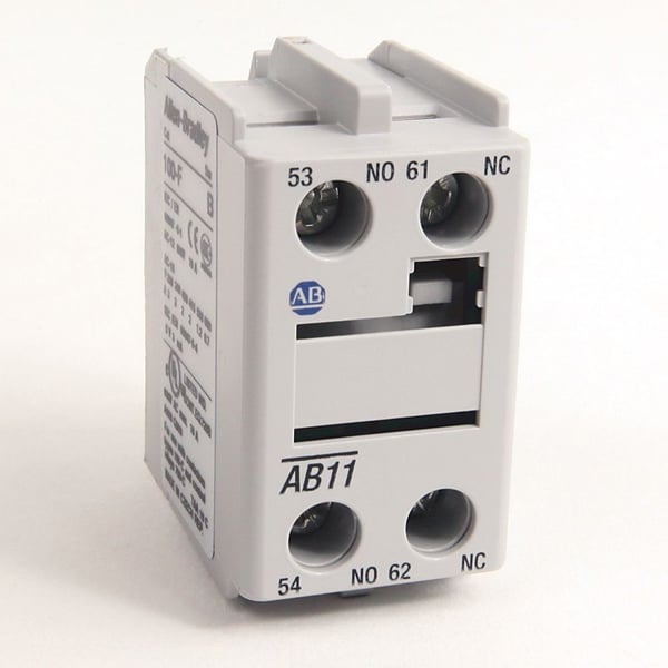 Allen-Bradley 100-FA02 Auxiliary Contact, 2 NC, Front Mounting, Screw Terminals, For 100-C Contactors