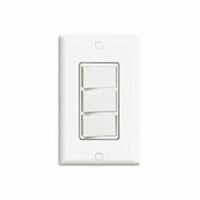 1755-2WLeviton® Decora® 1755-2W Traditional 3-Way Grounding Combination Switch With Grounding Lead Screw Terminal, Push-In Wiring, 15/20 A, 120 VAC, 1 Poles