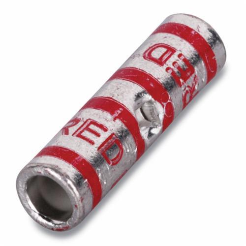 54518Color-Keyed® 54507 2-Way Standard Barrel Splice Connector, 2 AWG Copper Conductor, Die Code: 33, 1-1/4 in L, Copper