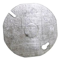 RACO® 703 Outlet Box Cover, 3-1/2 in Dia, 0.06 in D, Steel
