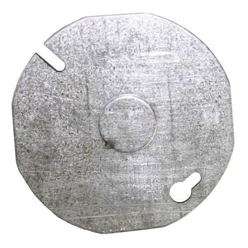 RACO® 703 Outlet Box Cover, 3-1/2 in Dia, 0.06 in D, Steel