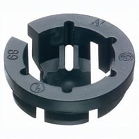 NM940Arlington Black Button™ NM940 Round Cable Connector, 3/8 in Trade, Plastic