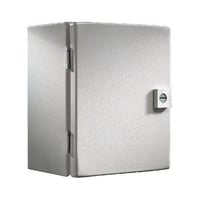 Rittal 8018102 JB Series 1-Door Junction Box, 12 in W x 5.9 in D, Hinged Cover, NEMA 4 NEMA Rating, Carbon Steel