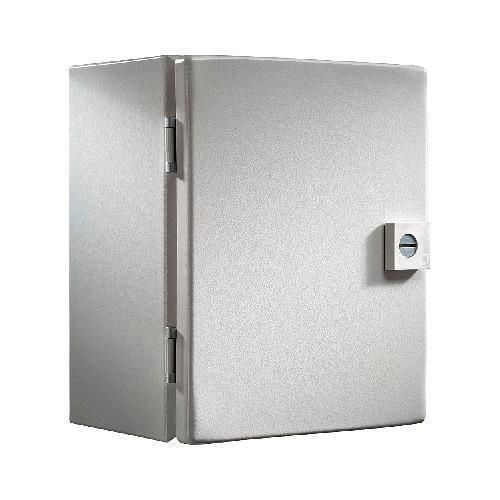Rittal 8018102 JB Series 1-Door Junction Box, 12 in W x 5.9 in D, Hinged Cover, NEMA 4 NEMA Rating, Carbon Steel