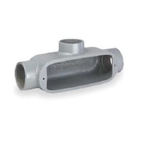Killark® Duraloy® 5 OT-6 O Series Type T Conduit Body, 2 in Hub, 5 Form, 70 cu-in Capacity, Aluminum, Powder Coated
