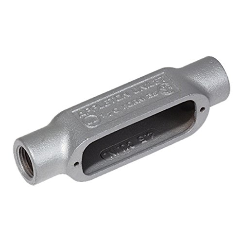 C125AO-Z/Gedney C125A Type-C Conduit Outlet Body, 31.5 cu-in Capacity, Die Cast Copper Free Aluminum, Aluminum Enamel/Epoxy Powder Coated