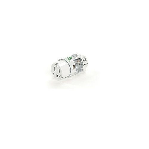 Woodhead® 130144-0048 130144 Lighted Straight Blade Connector, 125 VAC, 15 A, 2 Poles, 3 Wires, Transparent