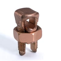 BURNDY® SERVIT® KS39 KS Series Compact Split Bolt Connector, (1) 5 AWG to 750 kcmil, 12 AWG to 750 kcmil Conductor, 3.29 in L, Copper Alloy