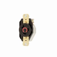 HBL2340HUBBELL® Twist-Lock® HBL2340 Locking Receptacle, 480 VAC, 20 A, 2 Poles, 3 Wires, Black