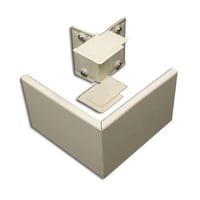 Wiremold® G3018AE 3000 External Corner Raceway Coupling, For Use With 3000 Series Raceway and G3017TCE to Offset Around Columns Offset, Steel