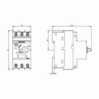 3RV20111EA10Siemens SIRIUS 3RV20111AA10 Type 3RV2 Motor Protection Circuit Breaker, 690 VAC, 1.1 to 1.6 A, 100 kA Interrupt, 3 Poles, Thermal/Magnetic Trip