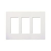 CW-3-WHClaro® CW-3-WH Standard Wallplate, 3 Gangs, White, 4.69 in H x 6.56 in W, Thermoplastic