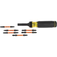 32313HDKlein® 32313HD 13-in-1 Ratcheting Screwdriver, 7 Pieces, T10, T15, T20, T25 Range, Cushion Grip Handle, Steel