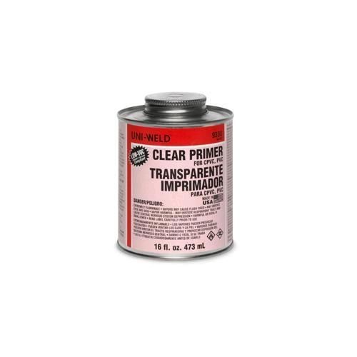 G9346SUnited Elchem Uni-Weld® 9346S 9300 Primer, For Use With PVC and CPVC Pipe and Fittings, Clear, 16 oz Container