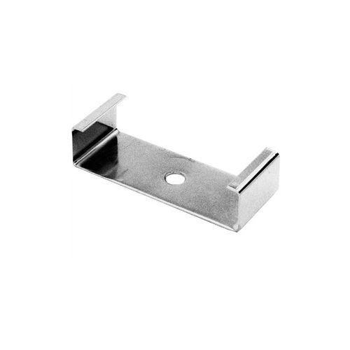 Wiremold® AL2003 AL2000 Support Clip, For Use With Plugmold® AL2000 and AL2400 Series Raceway, Aluminum, Satin Anodized