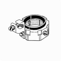 1216RACO® 1212 Grounding Conduit Bushing With Lay-In Lug, 14 to 4 AWG AC Cable, 1/2 in Trade, Malleable Iron, Electro-Plated Zinc