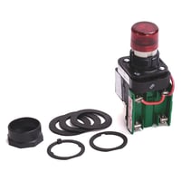 800H-QRTH2RAPAllen-Bradley, 800H-QRTH2RAP, 30.5mm Type 4/4X/13 Pilot Light, LED, Red, 12-130V AC/DC, 1 N.O. - 1 N.C. Sealed Switch