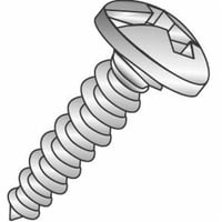 19013JMinerallac® 19013J Combination Self-Tapping Sheet Metal Screw, #10-12, 3/4 in OAL, Pan Head, Phillips®/Slotted Drive, Steel, Zinc Plated, Sharp Point