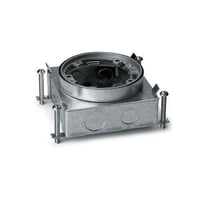Wiremold® 886B 880 Floor Box, Steel, 39 cu-in Capacity, 1 Gang, 12 Knockouts, 2-3/4 in H x 4-13/16 in W x 4-13/16 in D